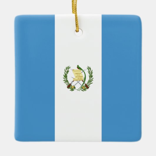 Guatemala (Guatemalteekse vlag) Keramisch Ornament (Voorkant)