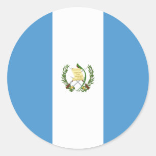 Guatemala (Guatemalteekse vlag) Ronde Sticker