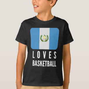 Guatemala houdt van basketbal t-shirt