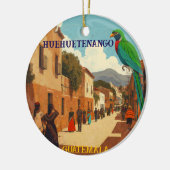 GUATEMALA, HUEHUETENANGO Retro poster Keramisch Ornament (Links)