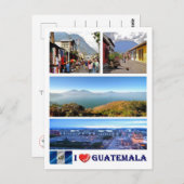 Guatemala - I Love - Briefkaart (Voorkant / Achterkant)