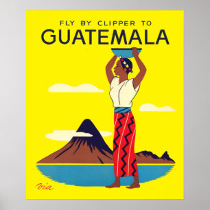 Guatemala luchttoerisme reizen Poster