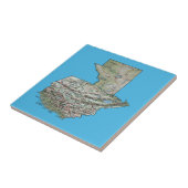 Guatemala Map Tile Tegeltje (Zijkant)