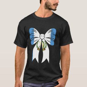 Guatemala Meisje Coquette Strik Lint Trots Guatema T-shirt