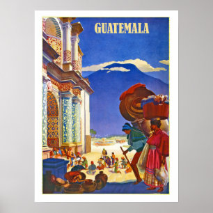 Guatemala, mensen, oud poster