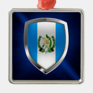 Guatemala Mettalic Emblem Metalen Ornament