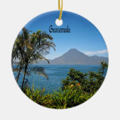 Guatemala, Natuurlijk Mooie Landschap Keramisch Ornament (Voorkant)