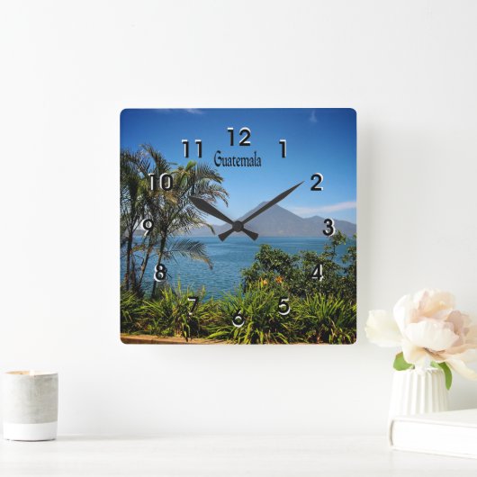 Guatemala, Natuurlijk Mooie Landschap Vierkante Klok (Huis)