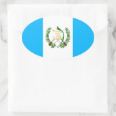 Guatemala Ovale Sticker (Tas)