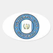 Guatemala Ovale Sticker (Voorkant)