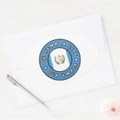 Guatemala Ovale Sticker (Envelop)