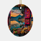 Guatemala Panajachel | retro Keramisch Ornament (Rechts)