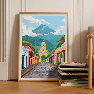 Guatemala Print Guatemala Illustration Guatemala