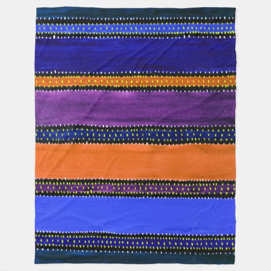 Guatemala Rainbow Fleece Blanket (Voorkant)