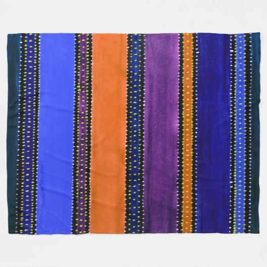 Guatemala Rainbow Fleece Blanket (Voorkant (Horizontaal))
