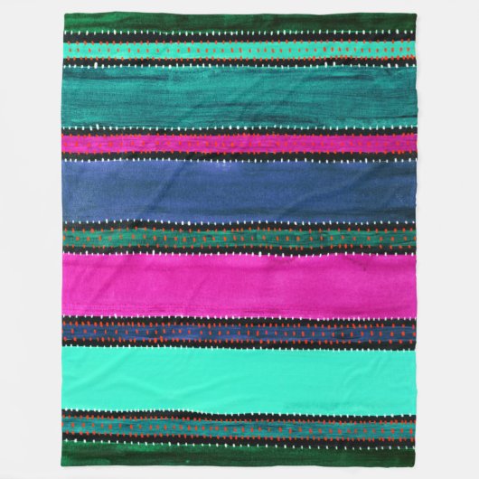 Guatemala Rainbow Fleece Blanket (Voorkant)