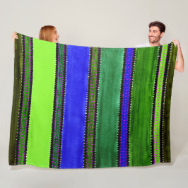 Guatemala Rainbow Fleece Blanket Deken
