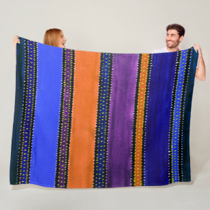 Guatemala Rainbow Fleece Blanket Deken