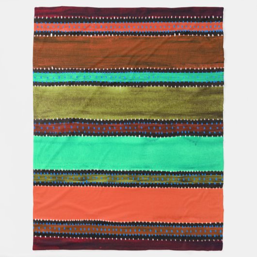 Guatemala Rainbow Fleece Blanket Deken (Voorkant)
