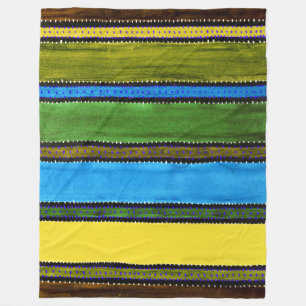 Guatemala Rainbow Fleece Blanket Deken