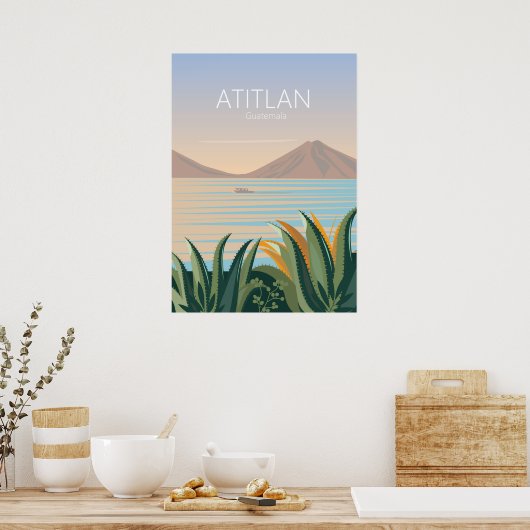Guatemala-reisposter afdrukken Poster (Keuken)