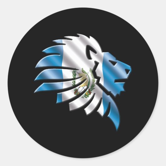Guatemala Ronde Sticker (Voorkant)