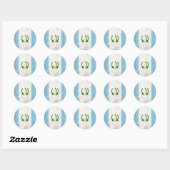 Guatemala Ronde Sticker (Vel)