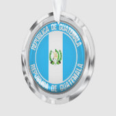 Guatemala Round Emblem Ornament (voorkant)