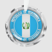 Guatemala Round Emblem Ornament (voorkant)