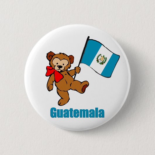 Guatemala Teddy Bear Button (Voorkant)