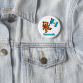 Guatemala Teddy Bear Button (In situ)