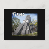 Guatemala Tikal Ruins Temple Briefkaart (Voorkant)