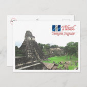 Guatemala - Tikal - Temple Jaguar - Briefkaart (Voorkant / Achterkant)