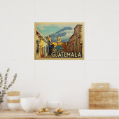 Guatemala Vintage Travel Poster (Keuken)