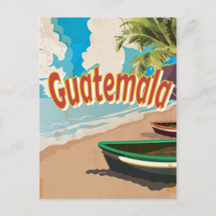 Guatemala vintage vakantieposter briefkaart
