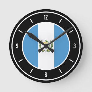 Guatemala vlag elegant ronde klok