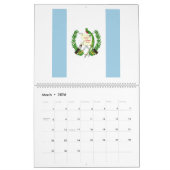 Guatemala-vlag Emblem Kalender (Mar 2026)