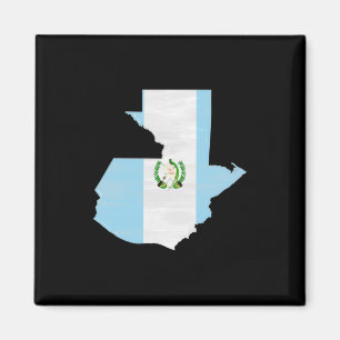 Guatemala vlag en kaart magneet