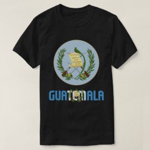 Guatemala - vlag en wapenschild patriottisch t-shirt