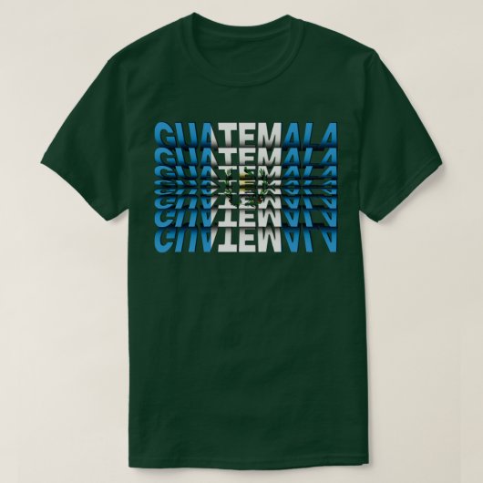 Guatemala vlag flip tekst effect t-shirt (Design voorkant)