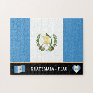 Guatemala Vlag & Guatemala-land / Guatemala Legpuzzel