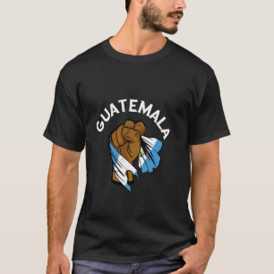 Guatemala Vlag Guatemalteekse Roots Handfist Guate T-shirt