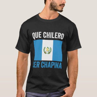 Guatemala Vlag Kaart Vrouwen Meisje Chapina Guatem T-shirt