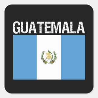 Guatemala, vlag van Guatemala Vierkante Sticker
