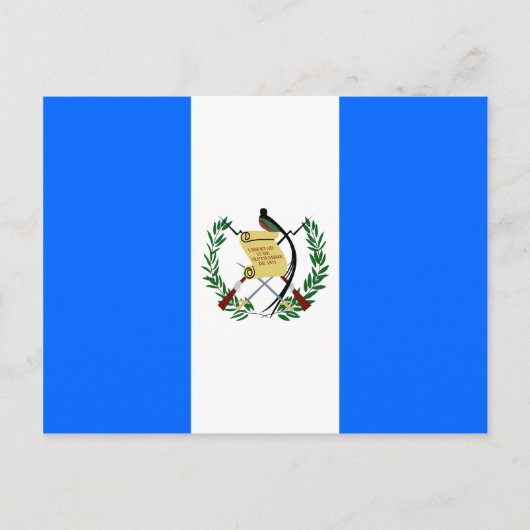 Guatemala - Vlag van hoge kwaliteit Briefkaart (Voorkant)