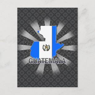 Guatemala Vlaggenkaart 2.0 Briefkaart
