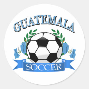 Guatemala voetbal design ronde sticker