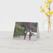 Guatemala Vrouwen, Vrouw, Bloemen, Traditionele Ju Kaart (Gele Bloem)