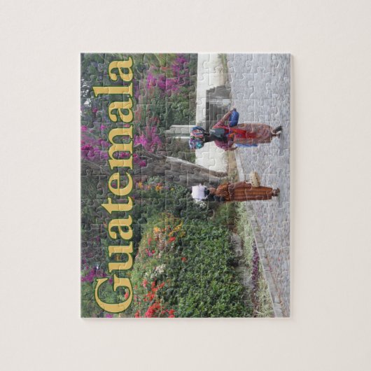 Guatemala Vrouwen, Vrouw, Bloemen, Traditionele Ju Legpuzzel (Verticaal)