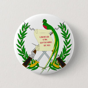Guatemala wapenstilstand GT Ronde Button 5,7 Cm
